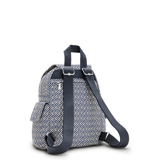 Kipling City Pack Mini Printed Rugzak Wit | België 1721LI